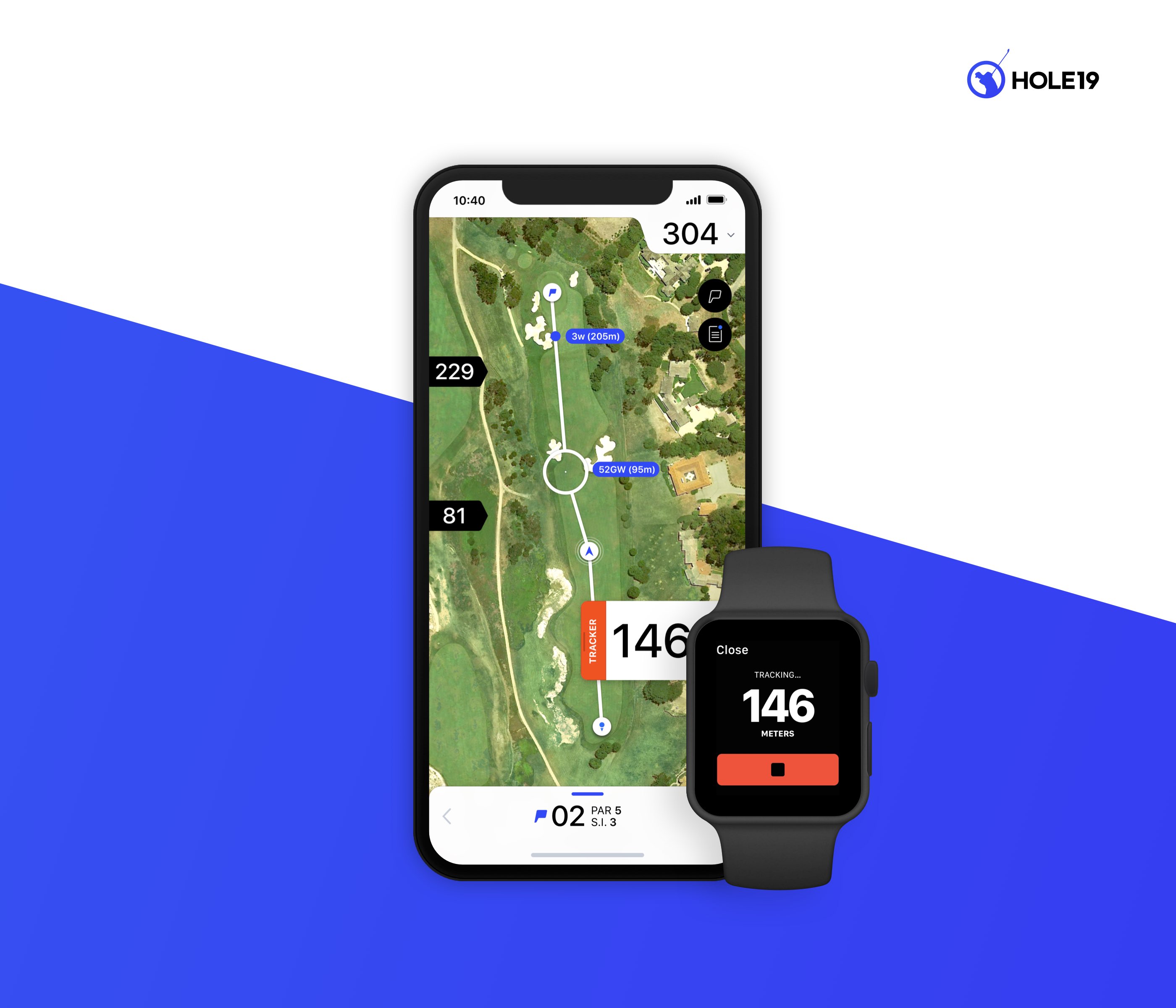 Track your shots with Hole19 Distance Tracker